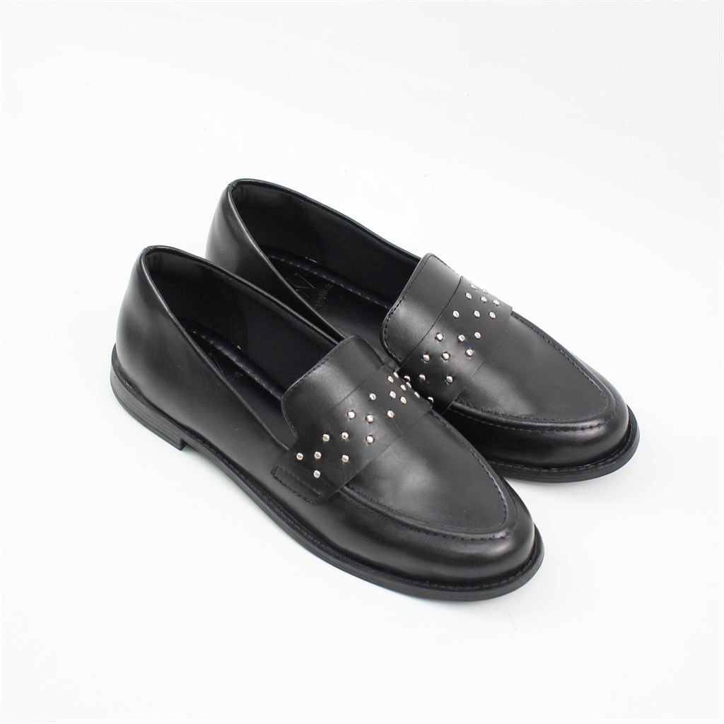 Mocassim Salto Bloco Preto 5