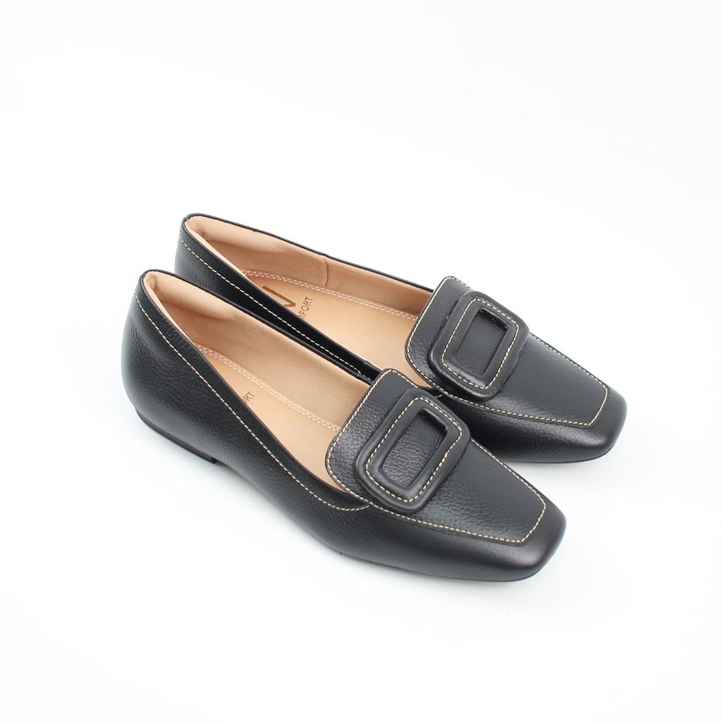 Sapatilha Mocassim Couro Preto 2