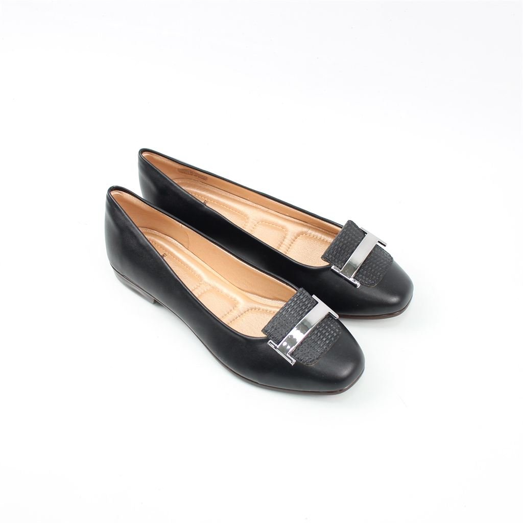 Sapatilha Conforto Enfeite Preto 2