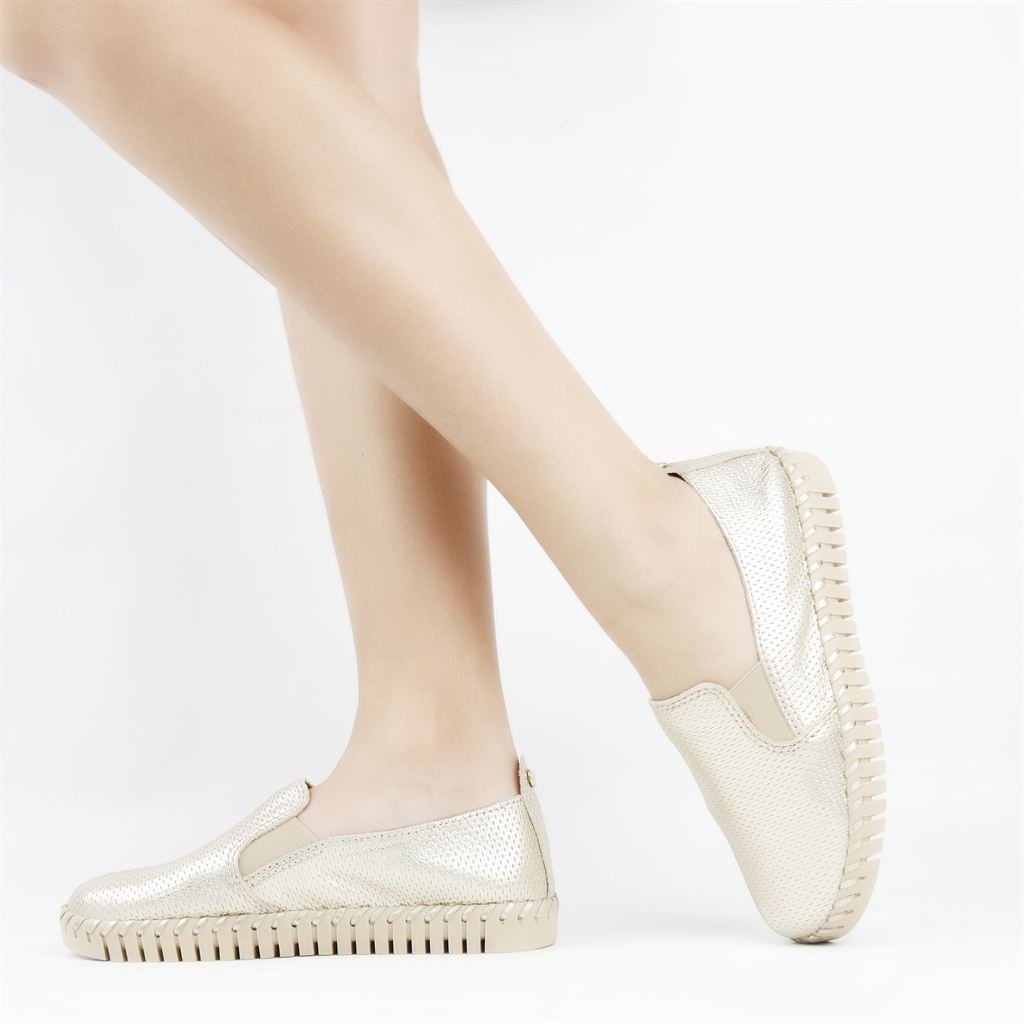 Tênis Slip On Couro