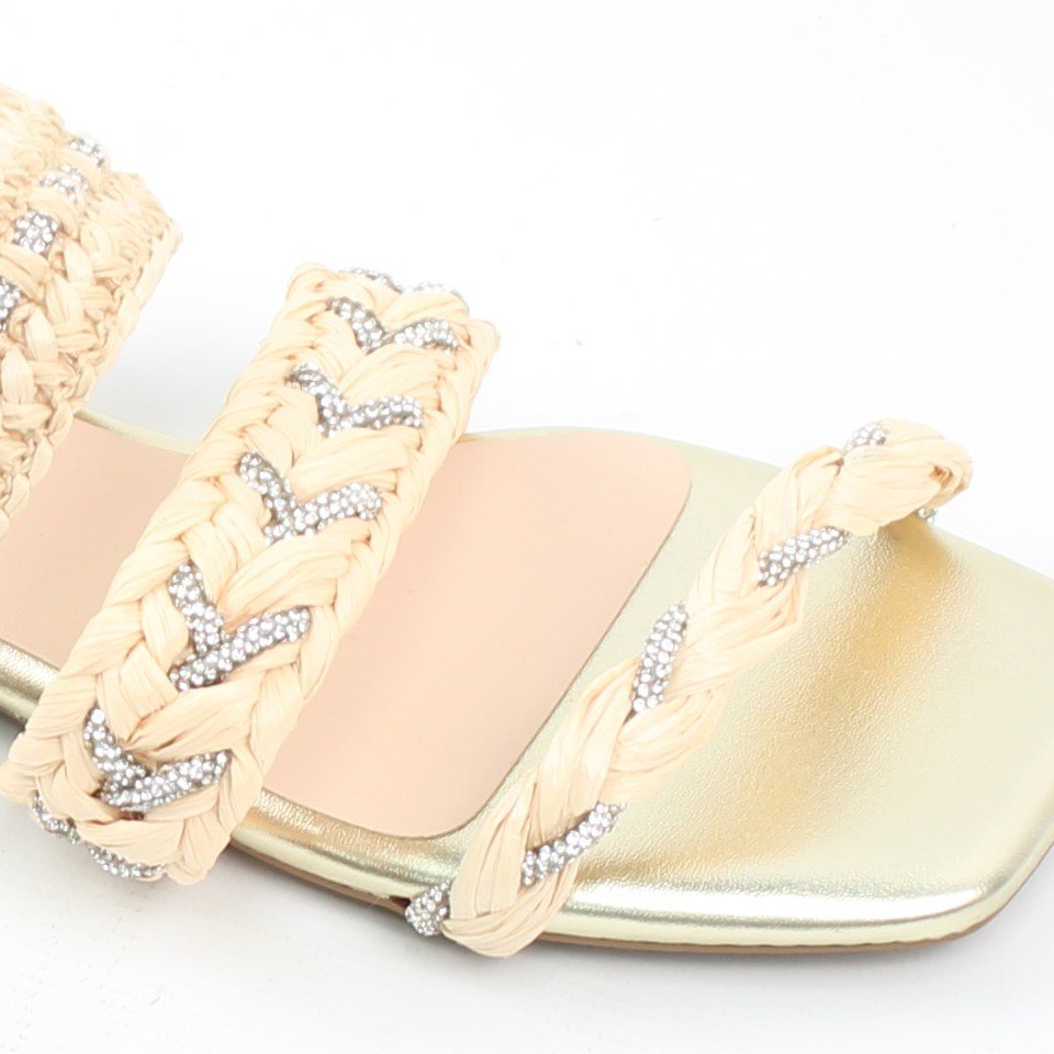 Rasteira Chinelo Trança Areia 3