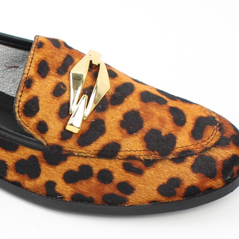 Mocassim Couro Pelo Onça Animal Print 3