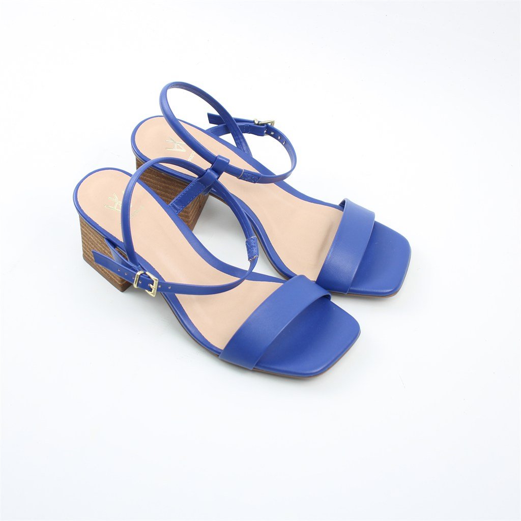 Sandália Salto Bloco Azul 2