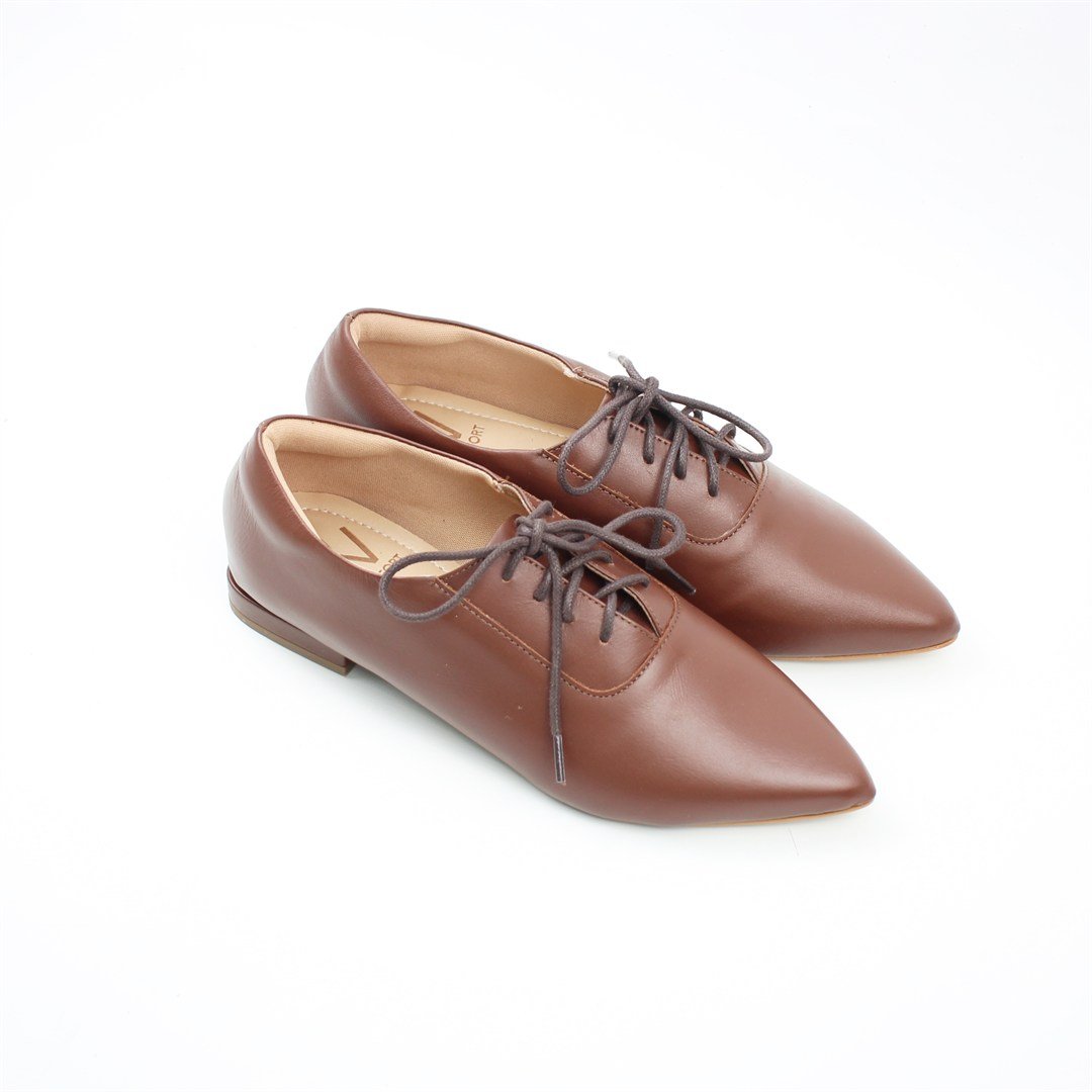 Oxford Bico Fino Couro Cacau 2