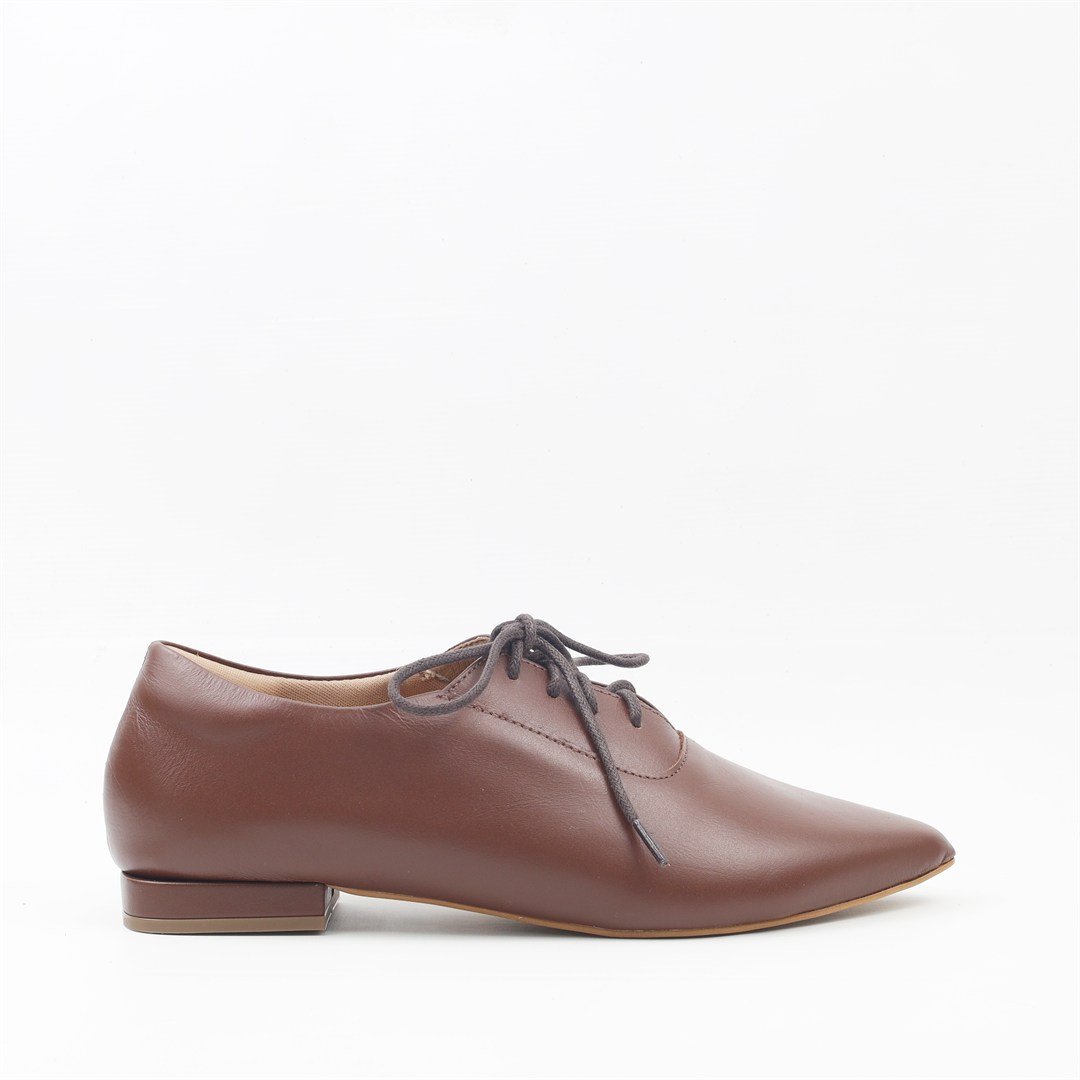 Oxford Bico Fino Couro Cacau 5