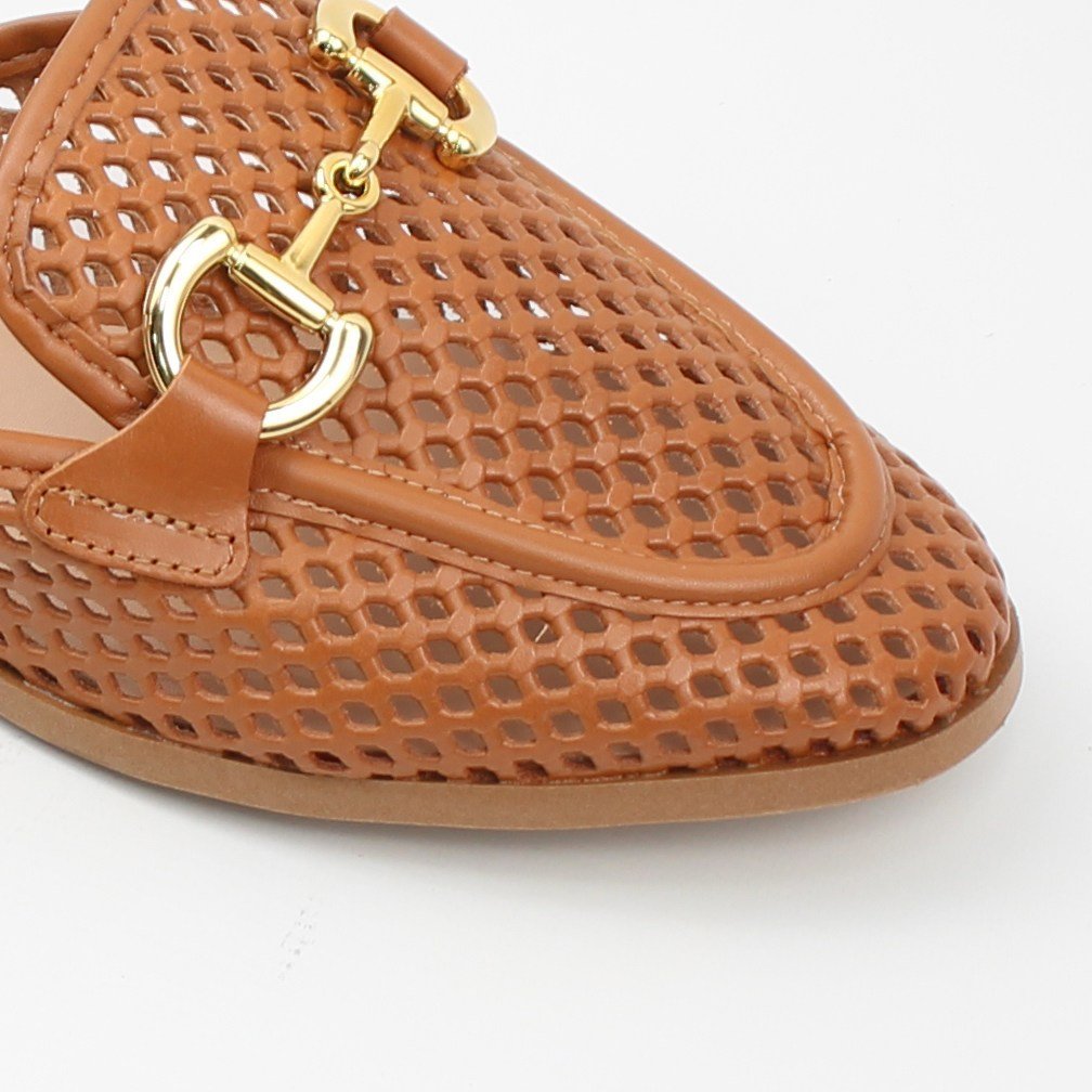 Mule Trisse Couro Camel 3