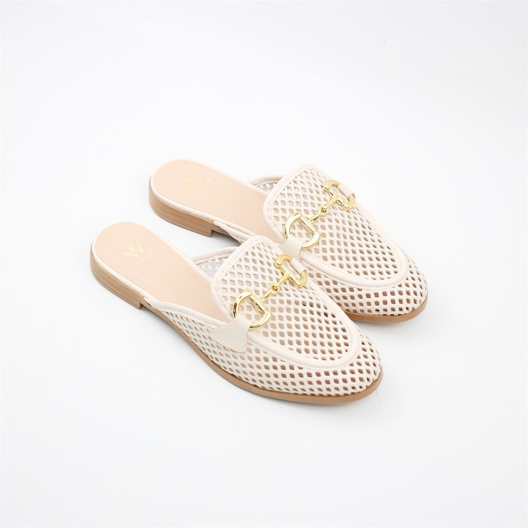 Mule Trisse Couro Off White 2