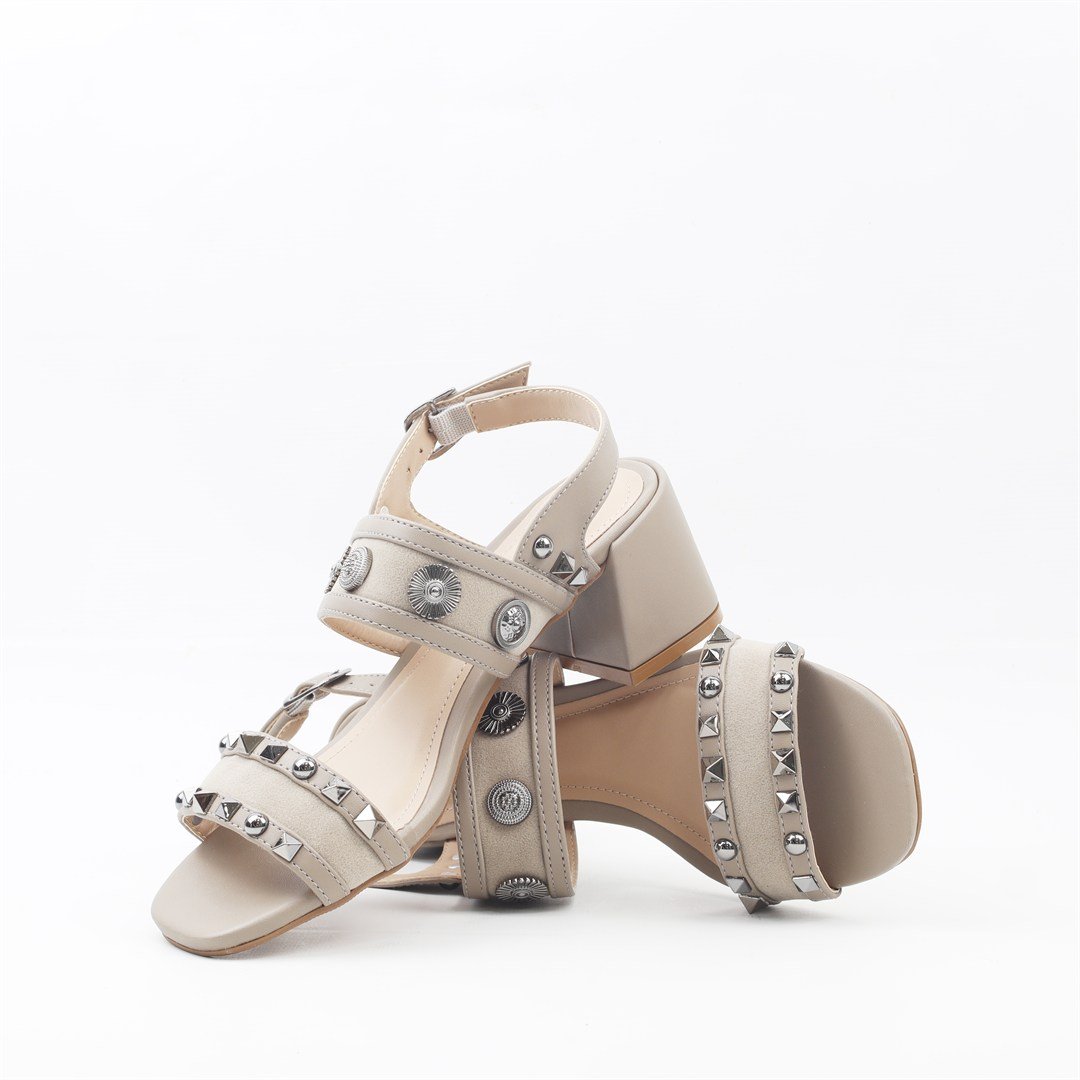 Sandália Salto Bloco Aveia 4