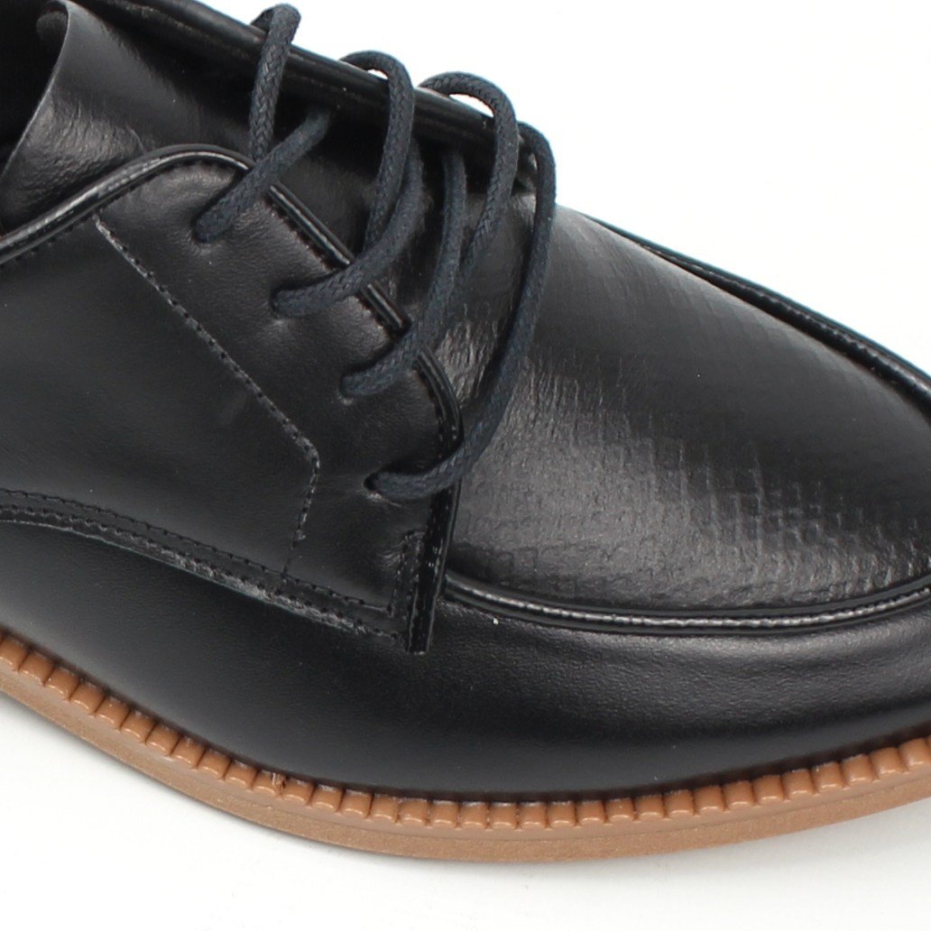 Oxford Couro Conforto Preto 3