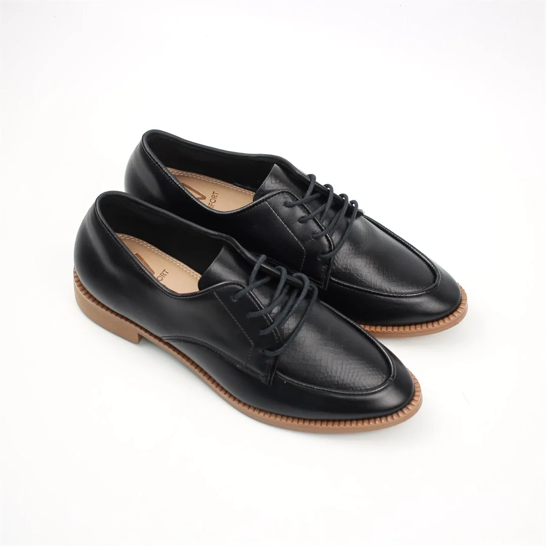 Oxford Couro Conforto Preto 5