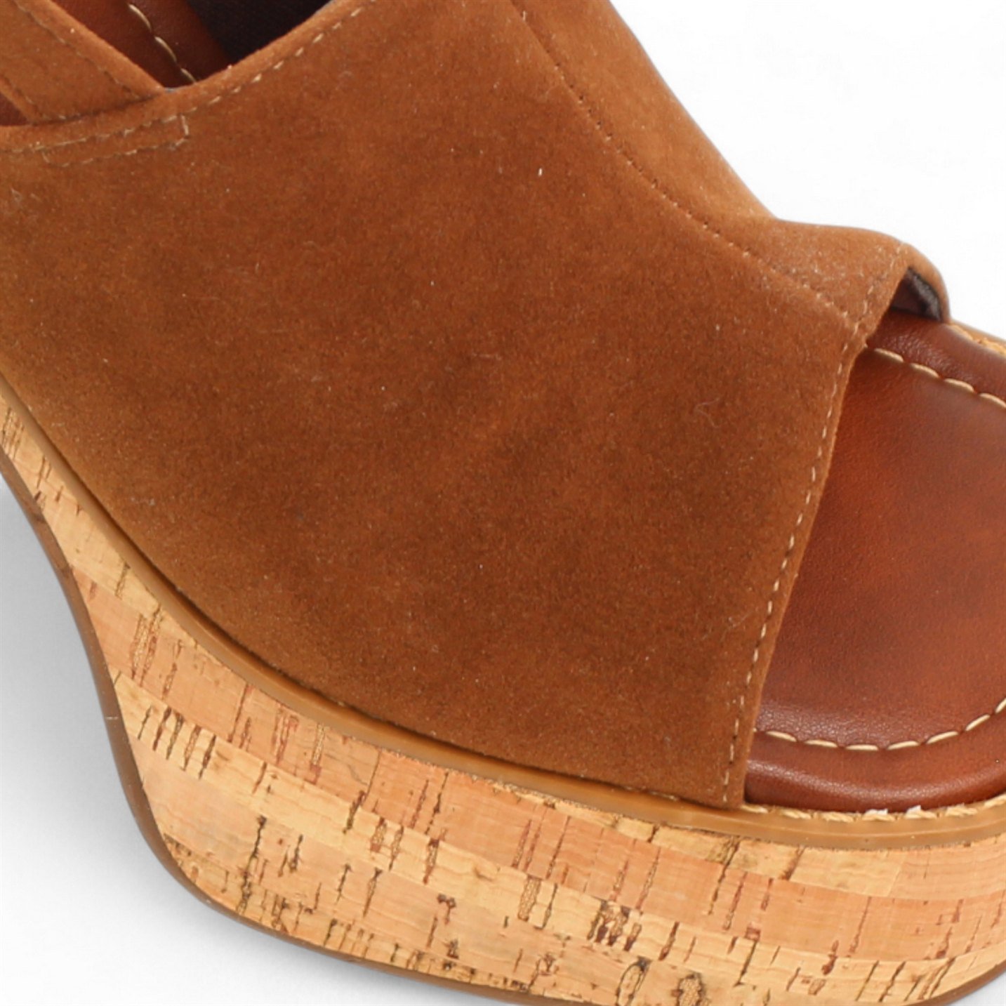 Sandália Plataforma Camurça Marrom 4