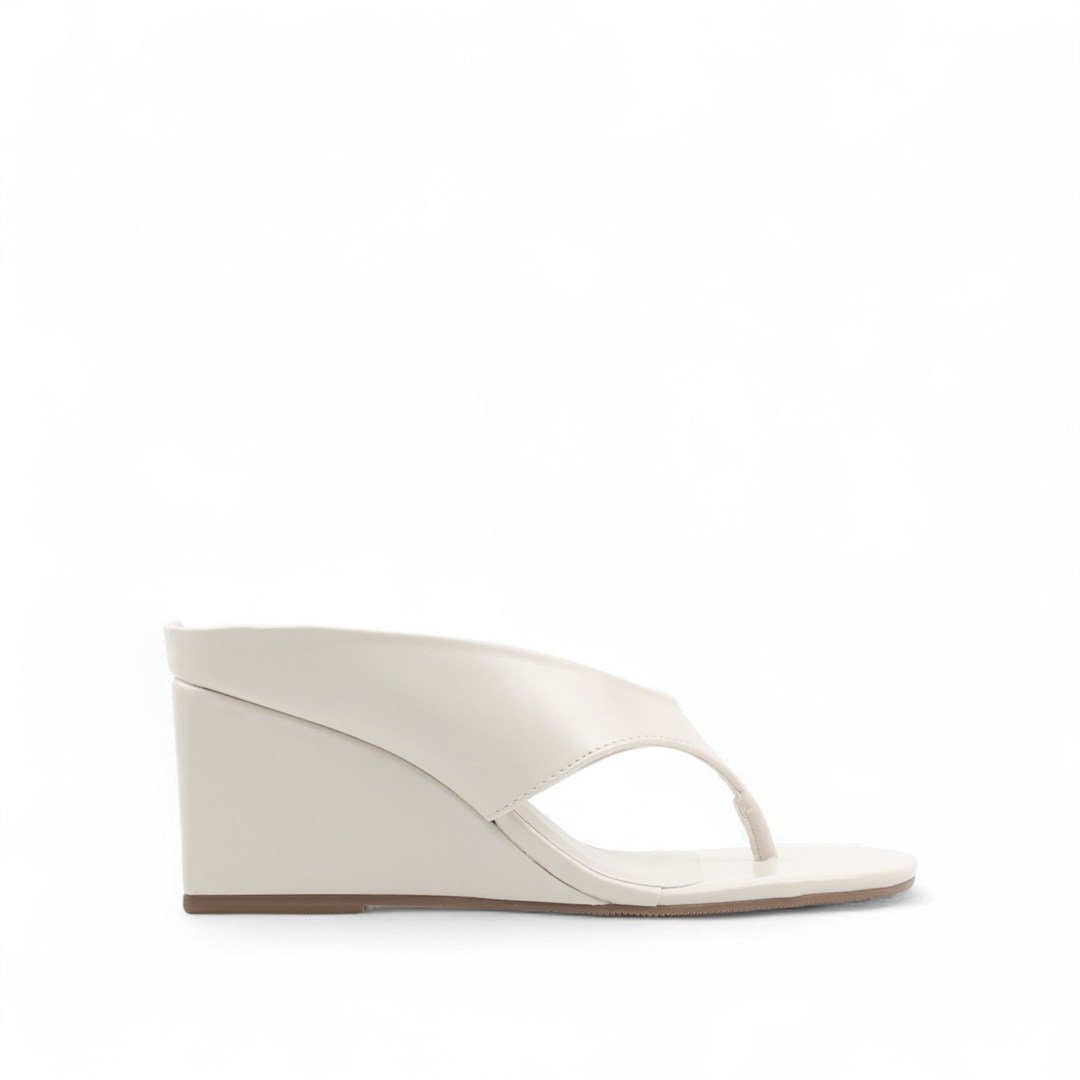 Tamanco Anabela Elegance Off White 2