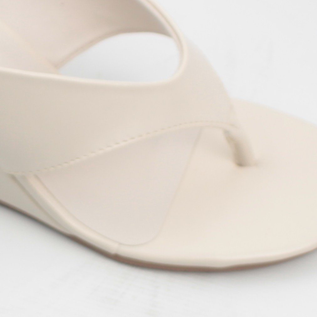 Tamanco Anabela Elegance Off White 4
