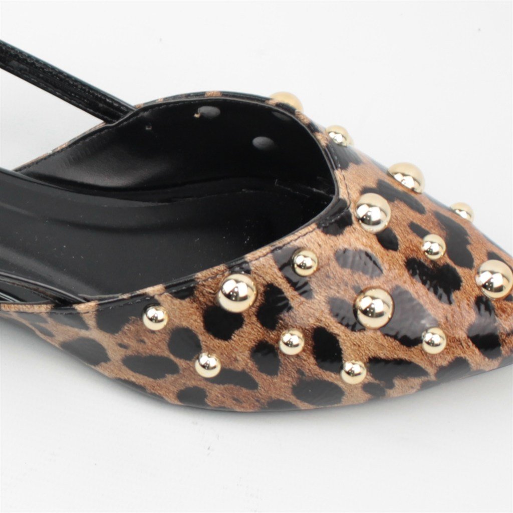 Sapatilha Slingback Detalhes Animal Print 3