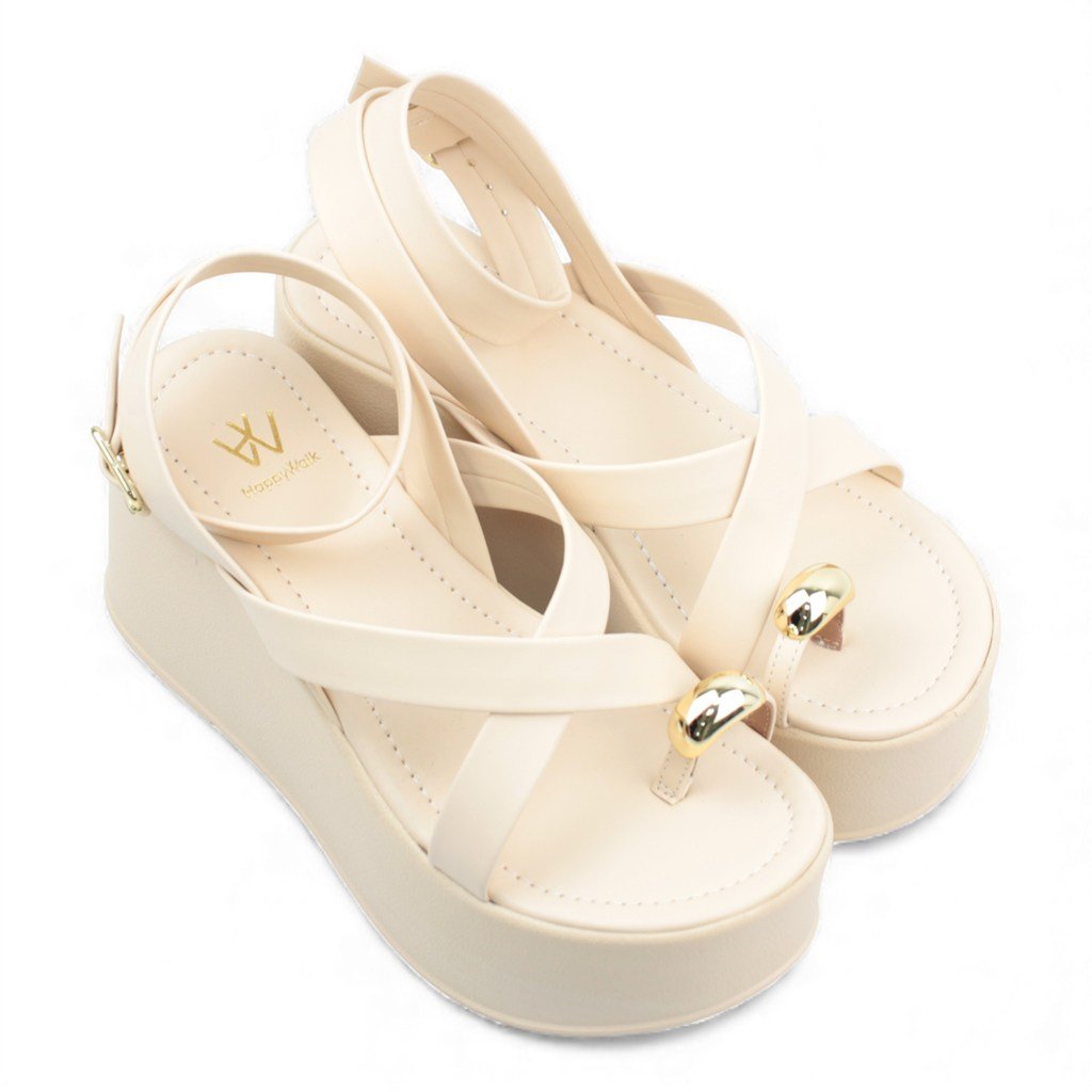 Sandália Plataforma Enfeite Metal Off White 3