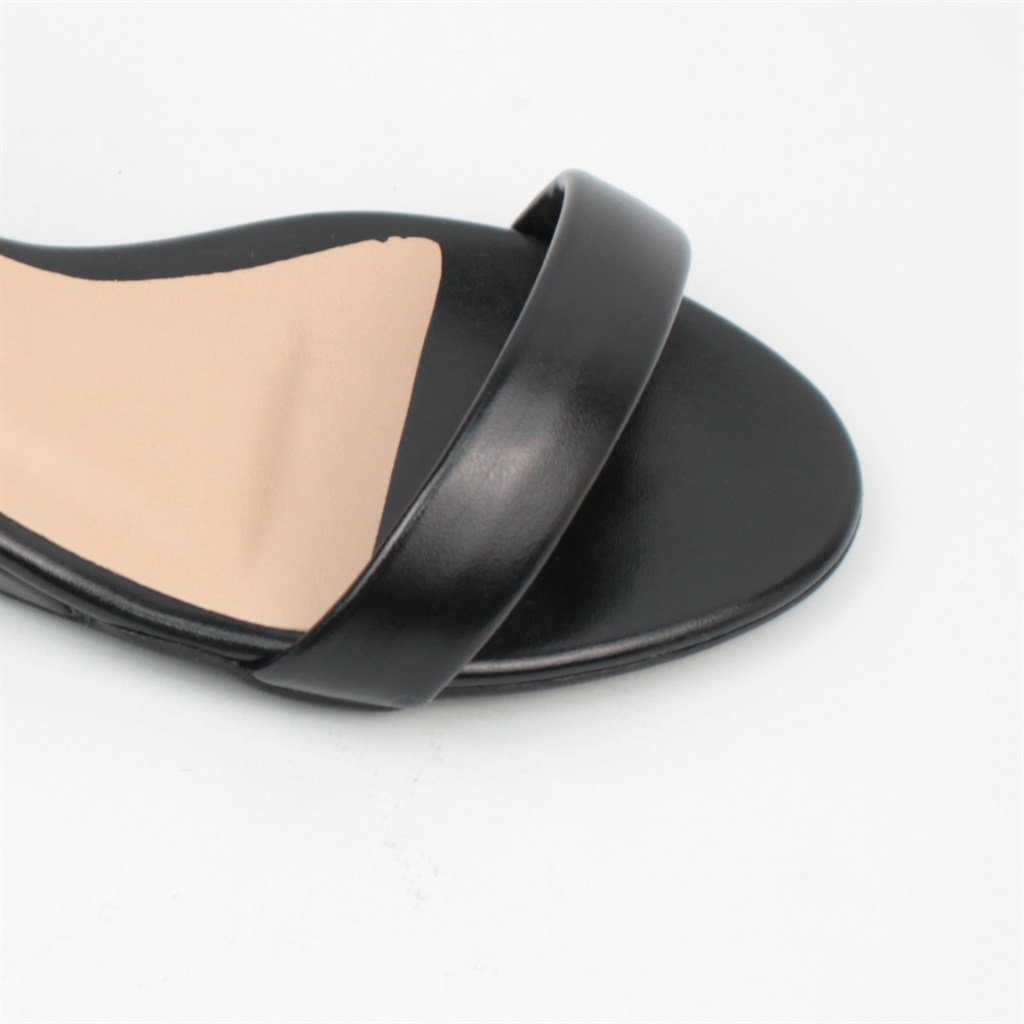 Sandália Anabela Baixa Preto 3