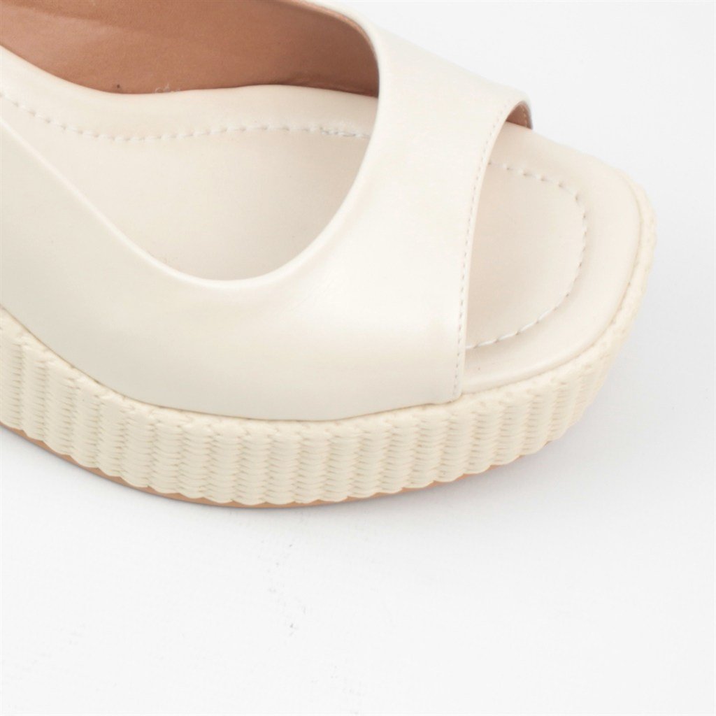 Sandália Plataforma Espadrille Branco 3