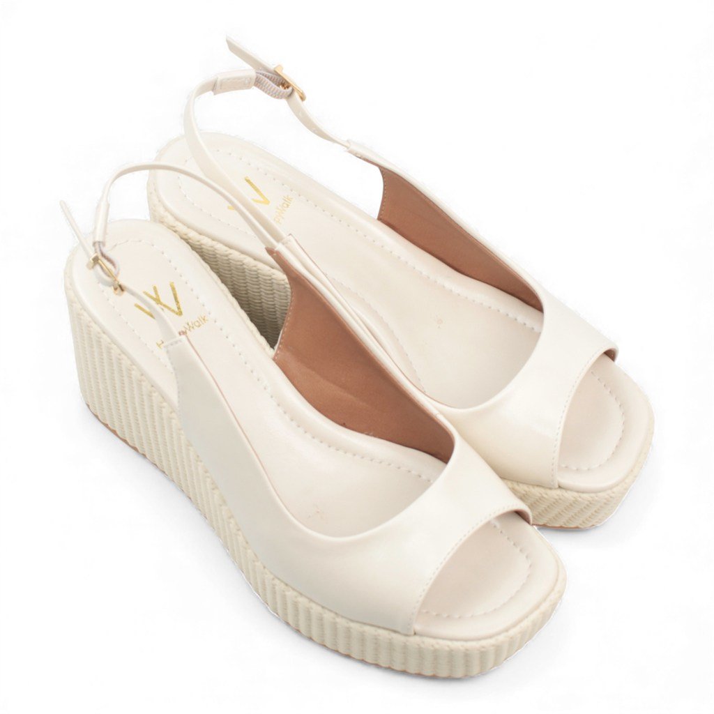 Sandália Plataforma Espadrille Branco 5