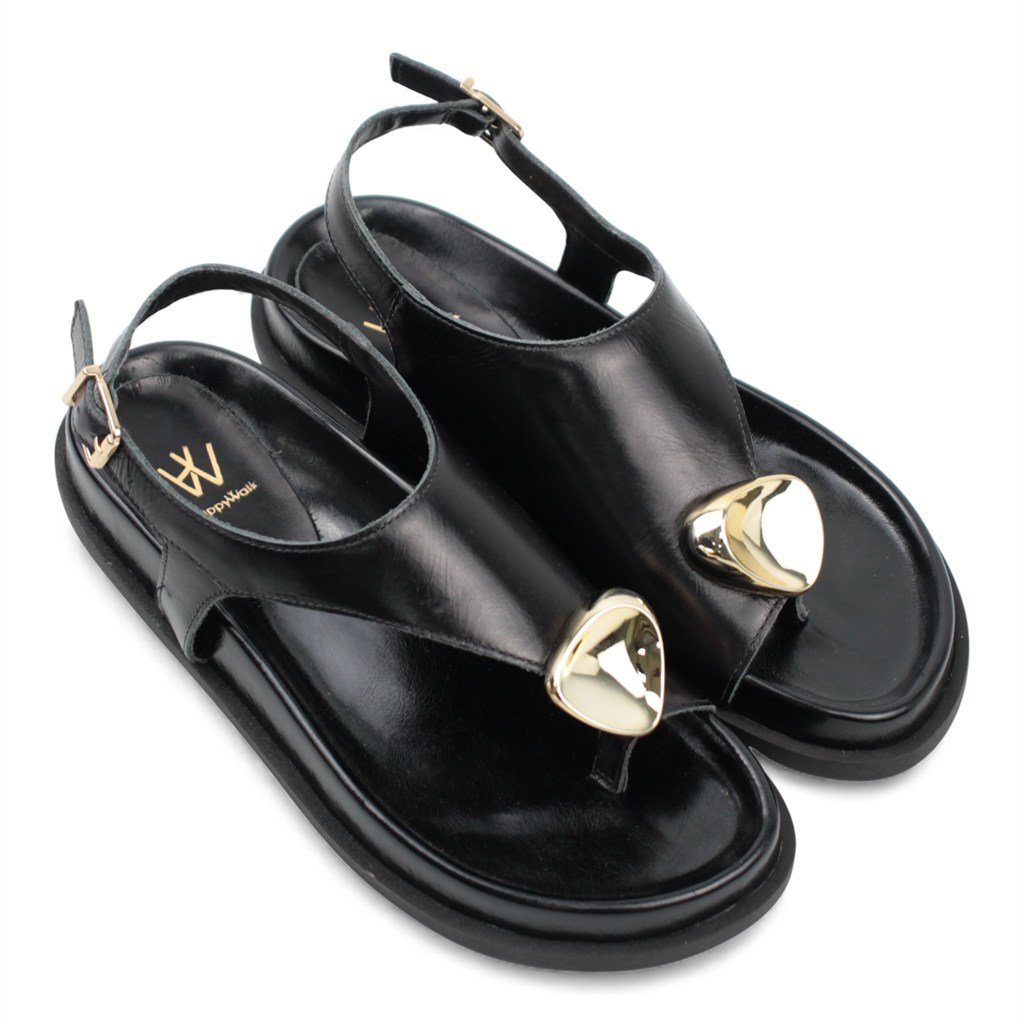 Papete Couro Detalhe Metal Preto 4