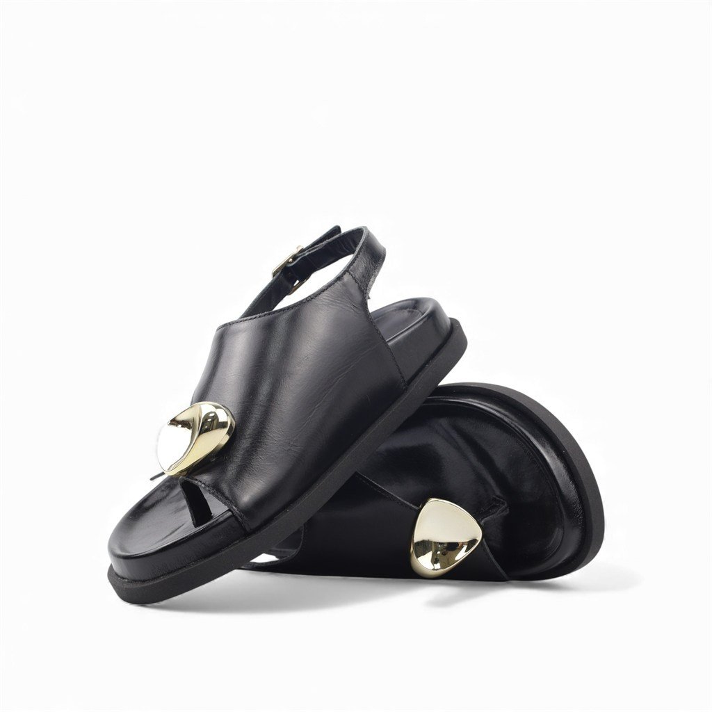 Papete Couro Detalhe Metal Preto 5