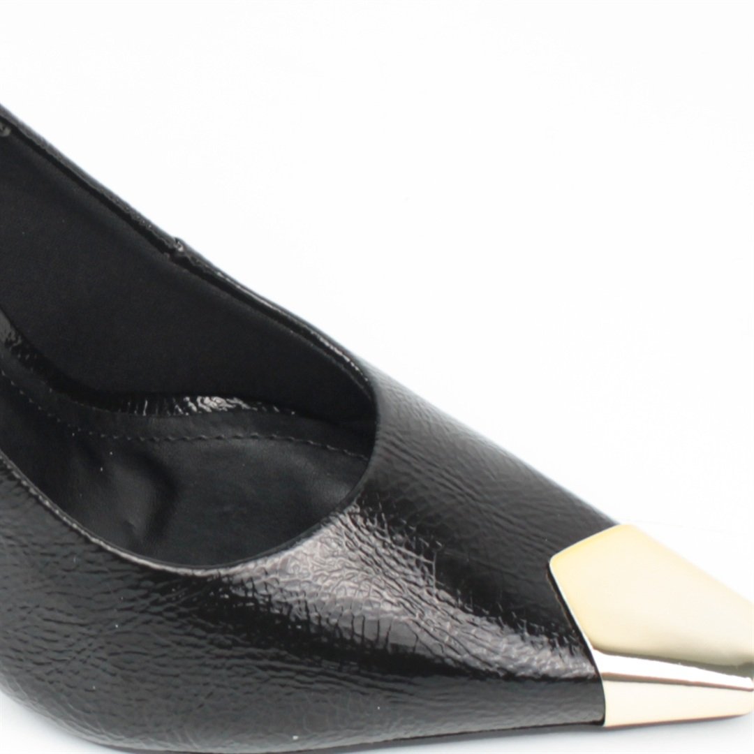 Scarpin Salto Fino Verniz Preto 3