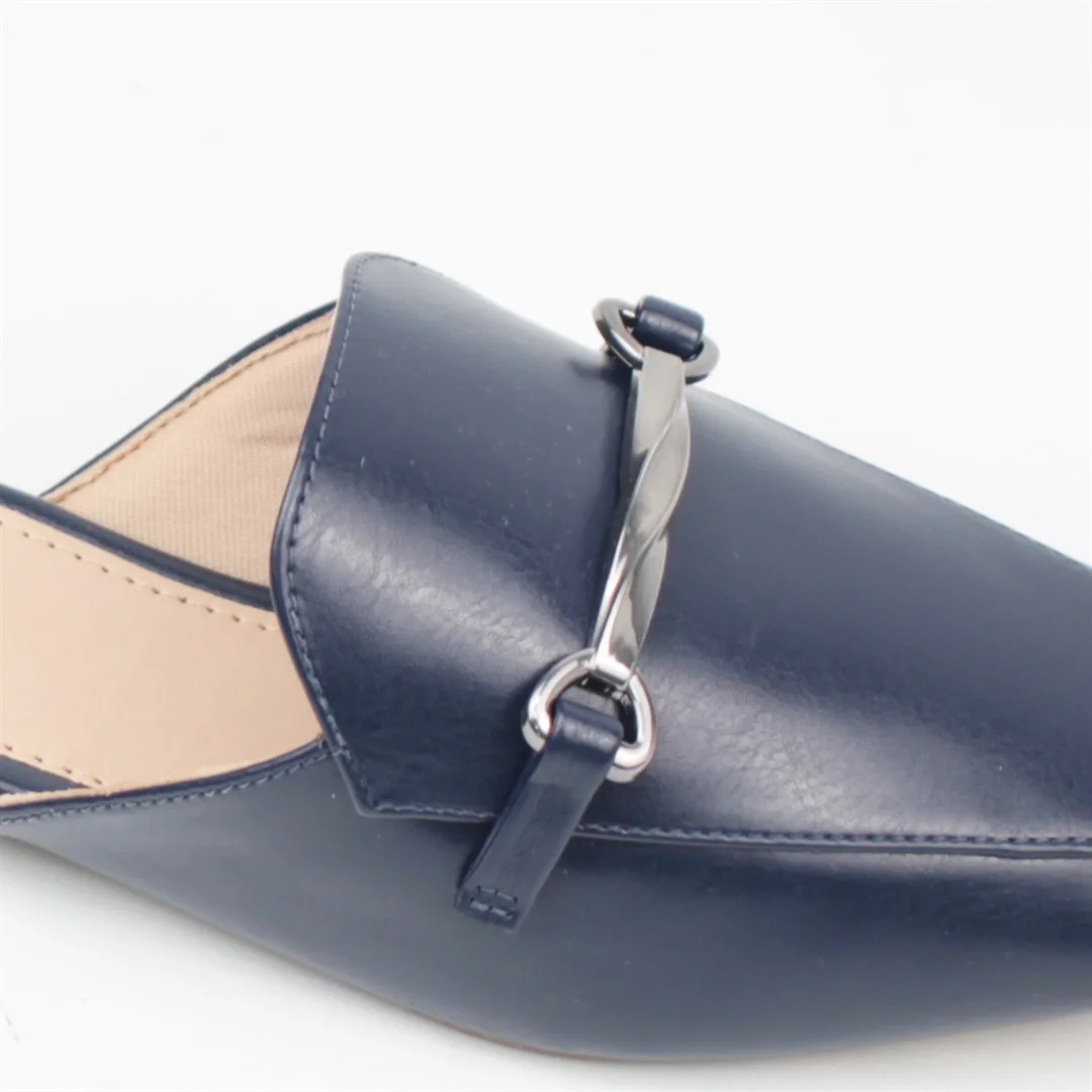 Mule Detalhe Metal Azul 4