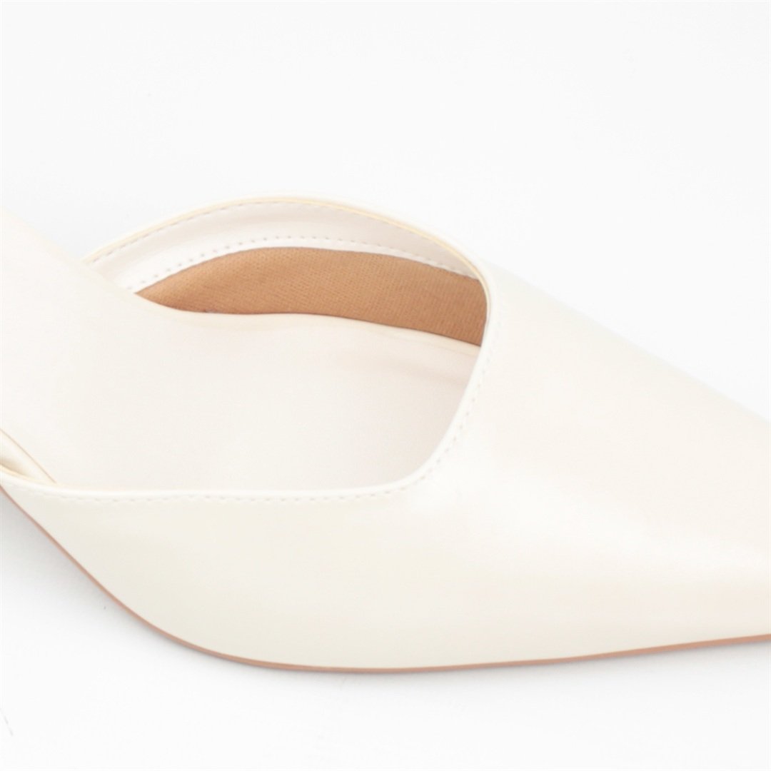 Mule Salto Fino Bege 3