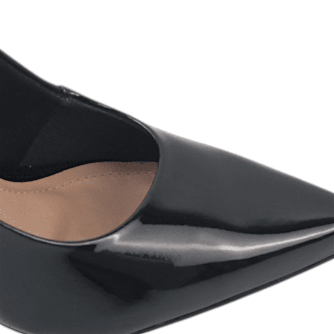 Scarpin Salto Fino Verniz Preto 5