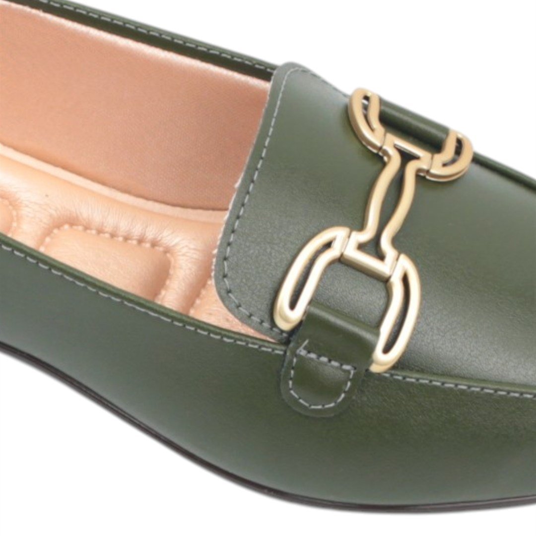 Sapatilha Mocassim Metal Verde 2