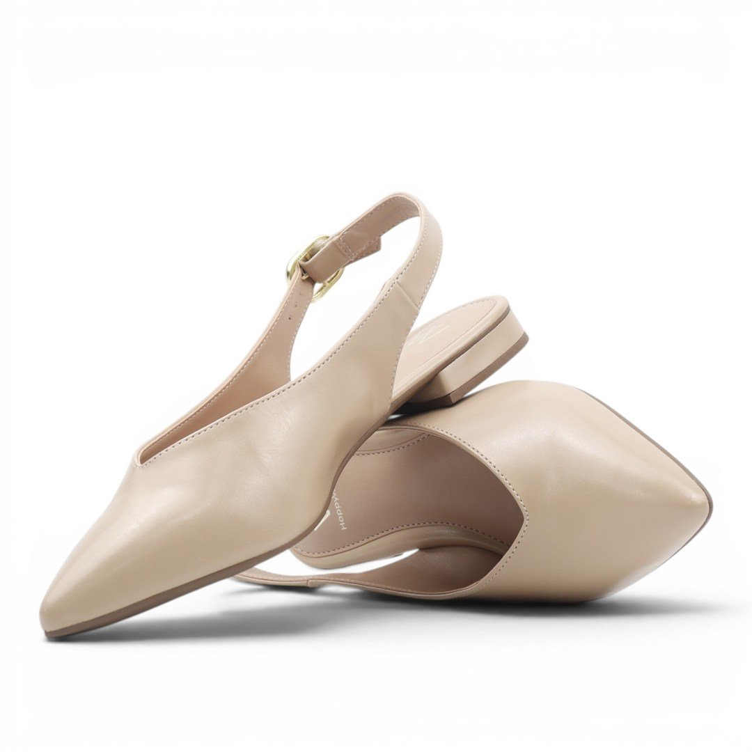Sapatilha Slingback Bege 2