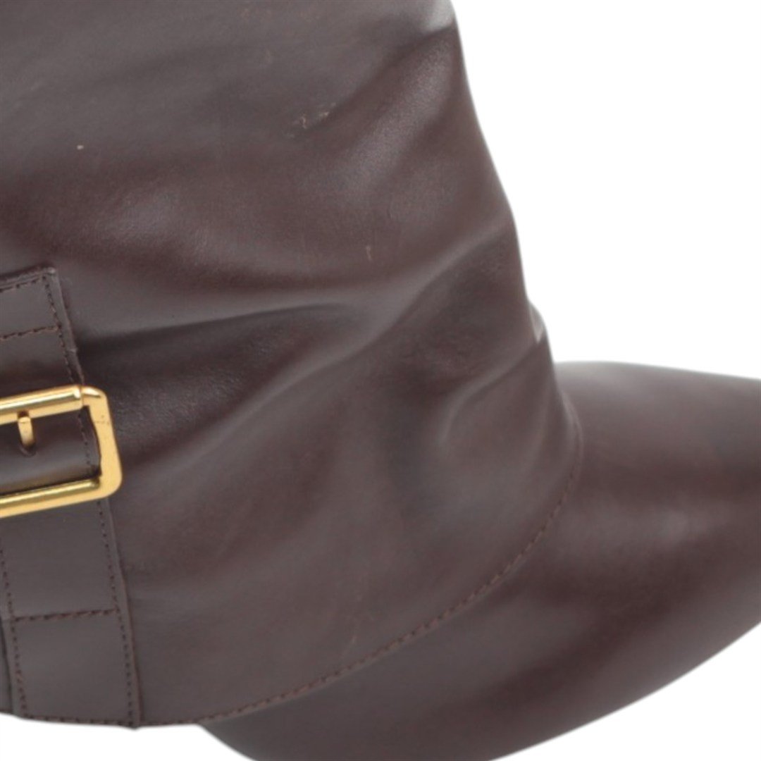 Bota Cano Médio Couro Marrom 2