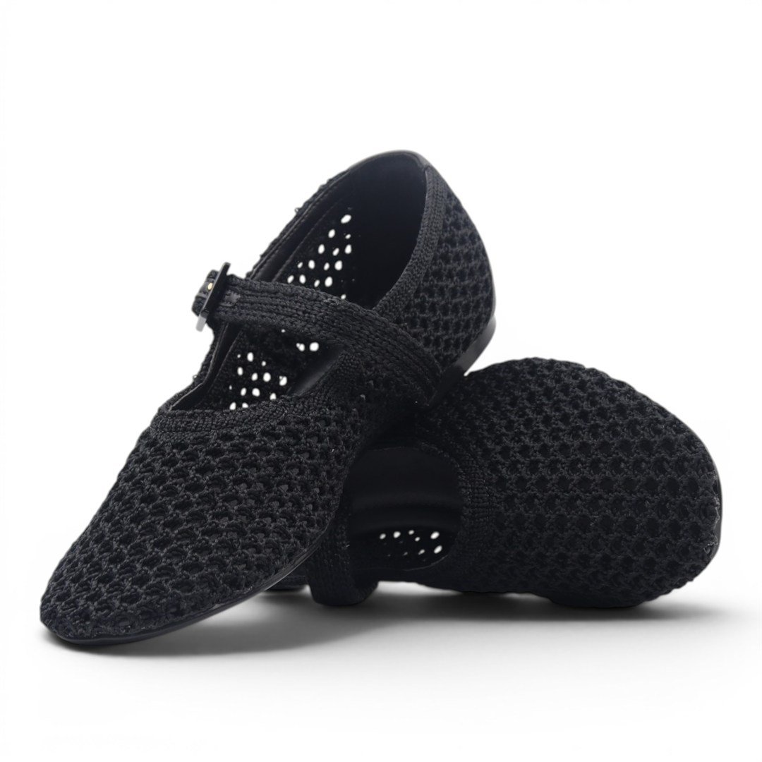 Sapatilha Tressê Fivela Preto 2