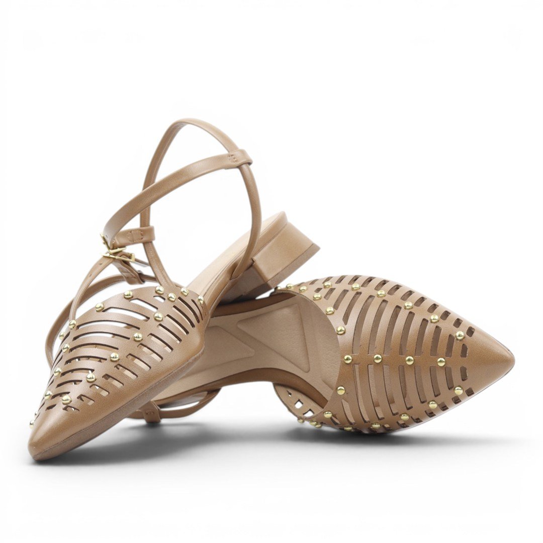 Sapatilha Slingback Bege 2
