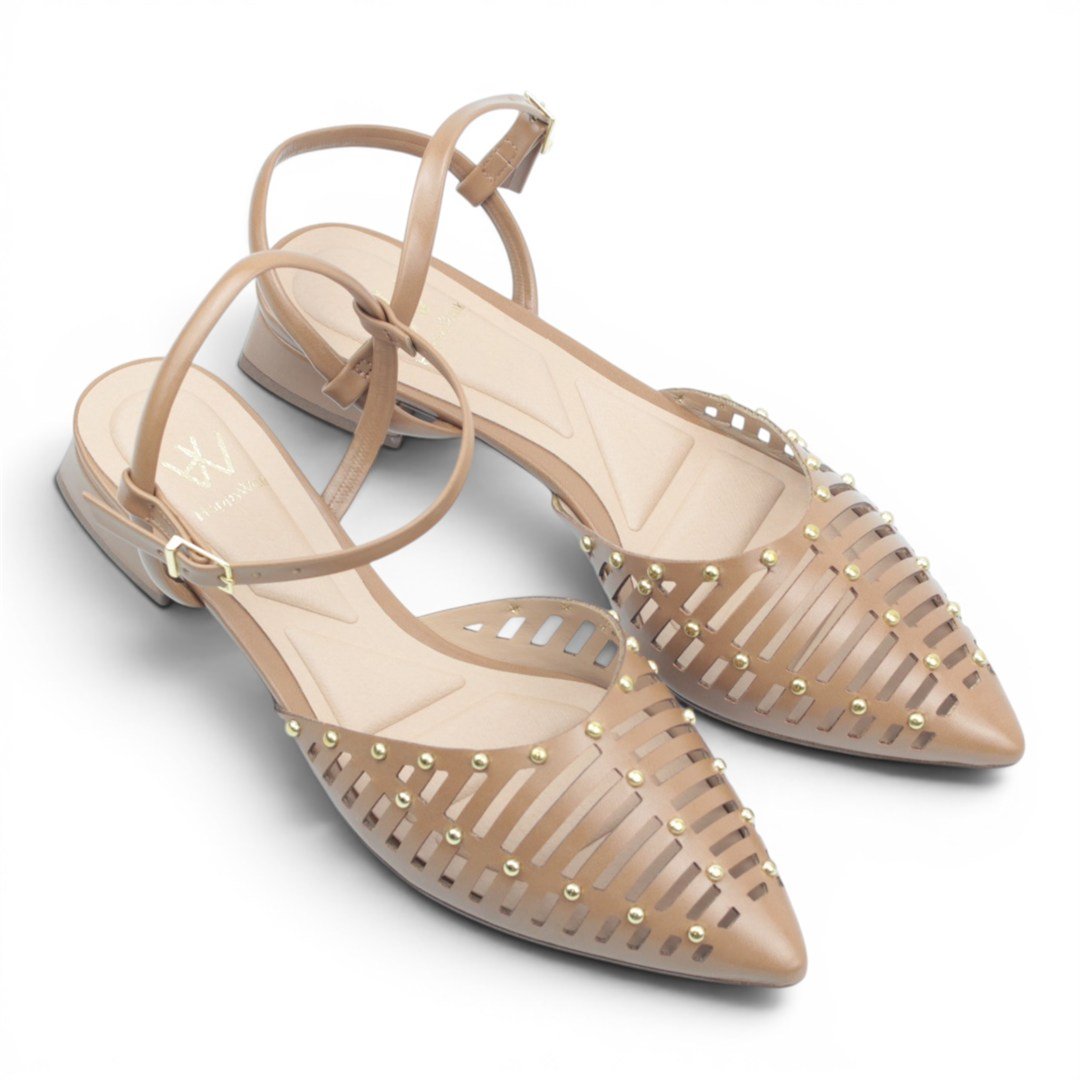 Sapatilha Slingback Bege 3
