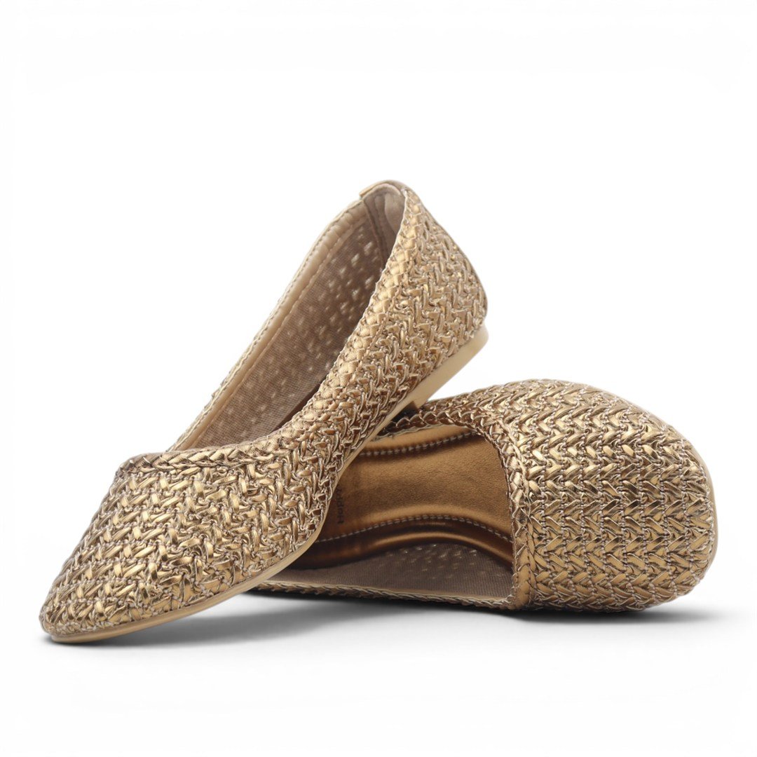 Sapatilha Metalizada Tressê Bronze 2