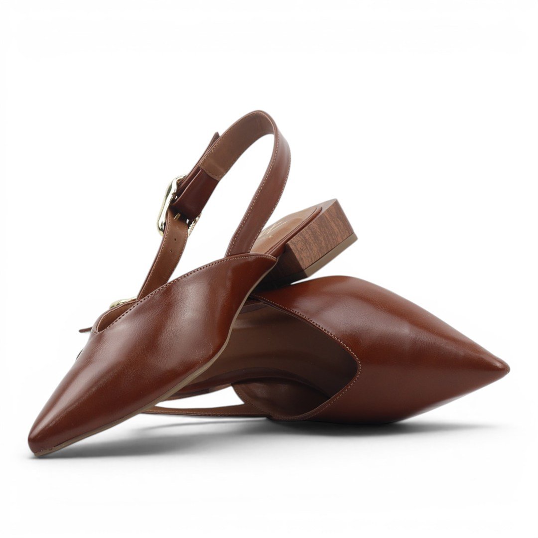 Sapatilha Slingback Marrom 3