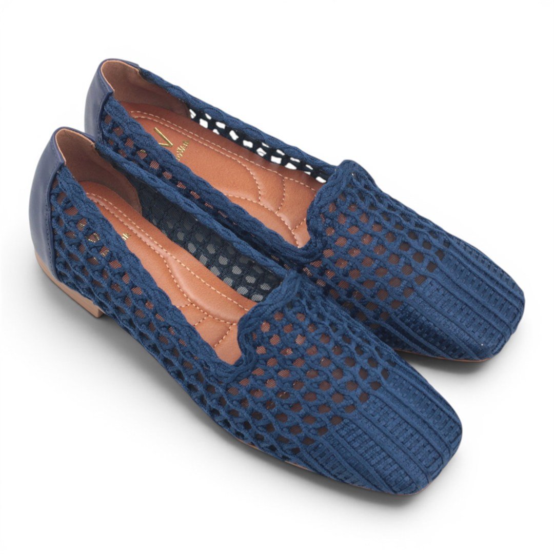 Sapatilha Mocassim Recortes Azul Marinho 4