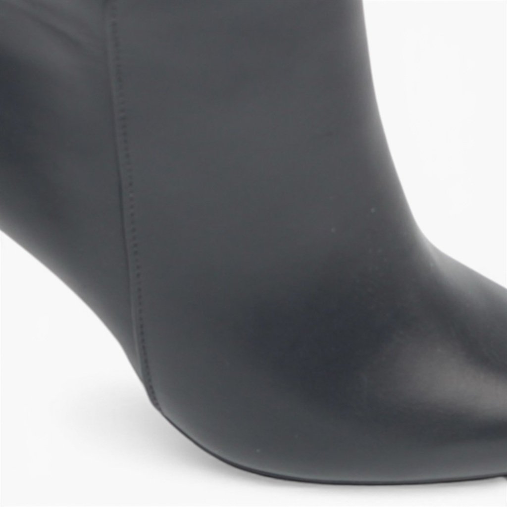 Bota Cano Baixo Salto Fino Preto 3
