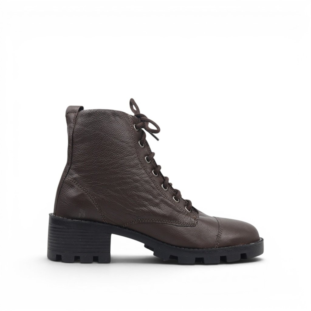 Bota Coturno Couro