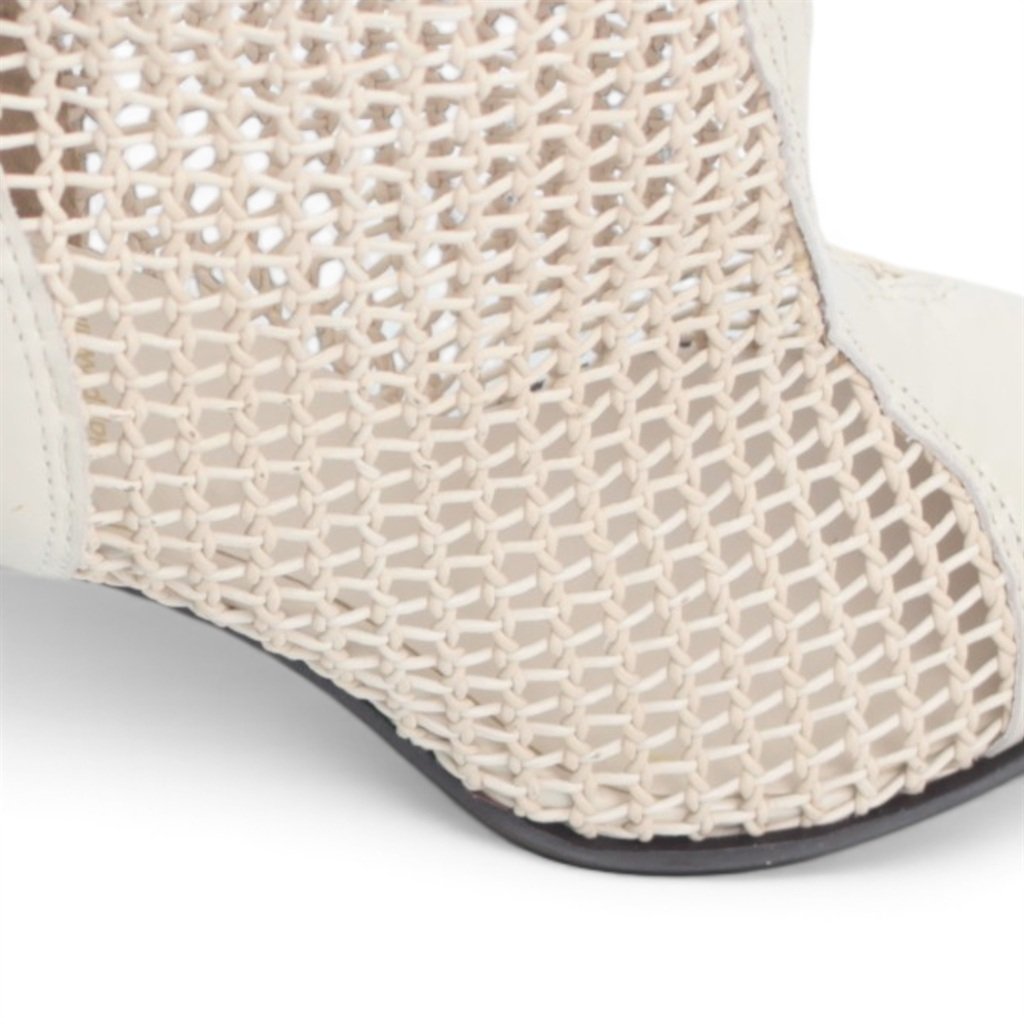 Bota Cano Baixo Tela Branco 3