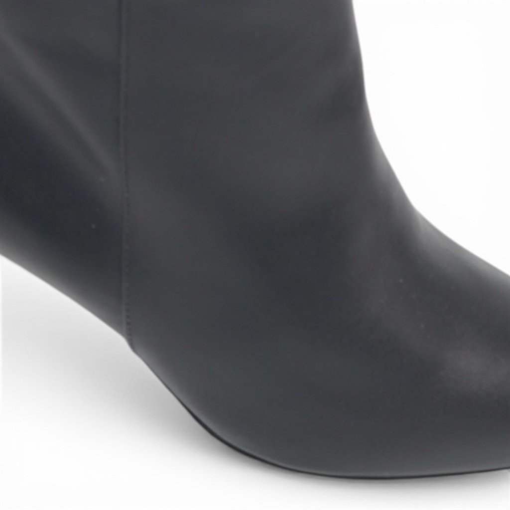 Bota Cano Baixo Salto Fino Preto 3