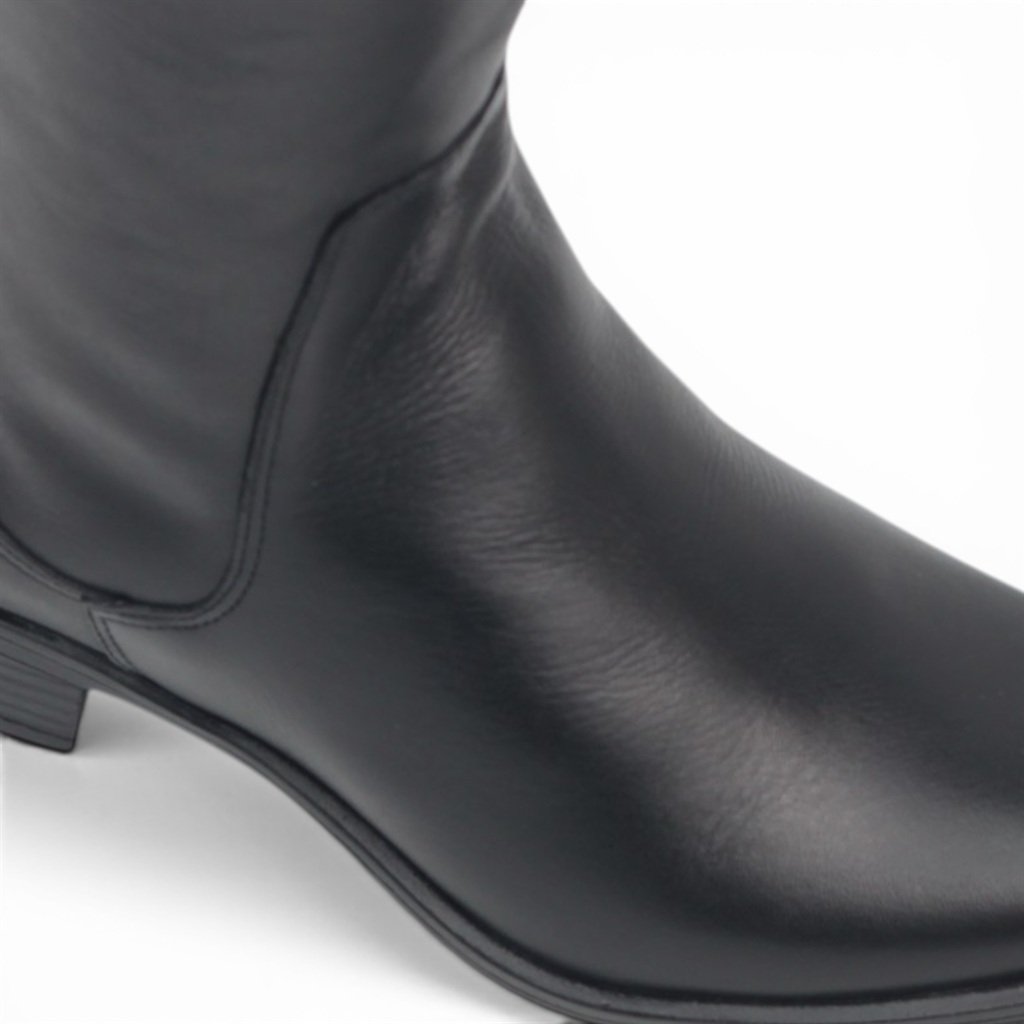 Bota Montaria Fivela Couro Preto 3