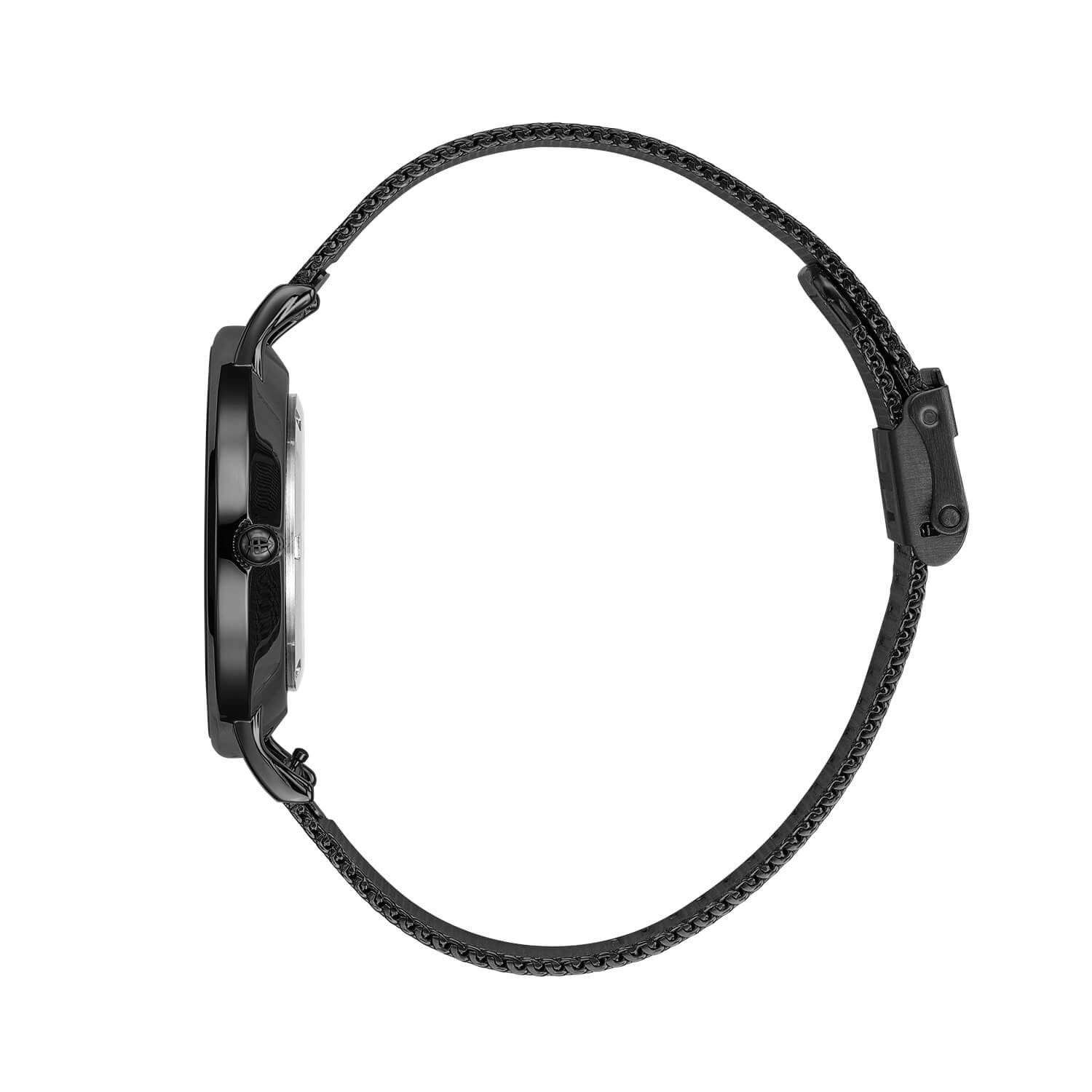 Relógio Masculino Greenwich Mesh White Black 40mm Preto 3