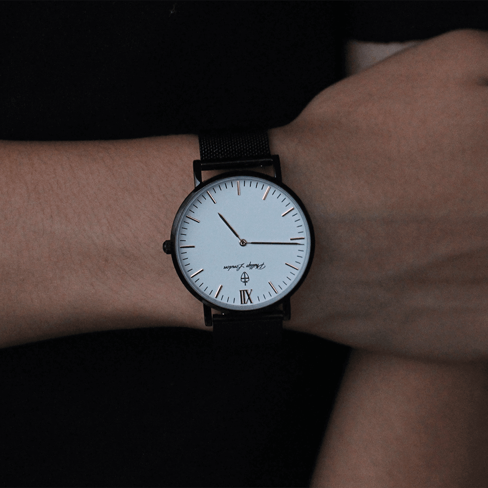 Relógio Masculino Greenwich Mesh White Black 40mm Preto 4