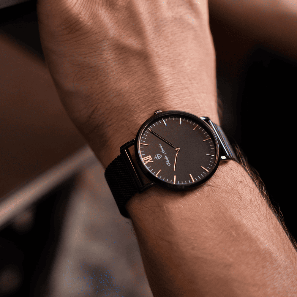 Relógio Masculino Greenwich Mesh All Black 40mm Preto 5