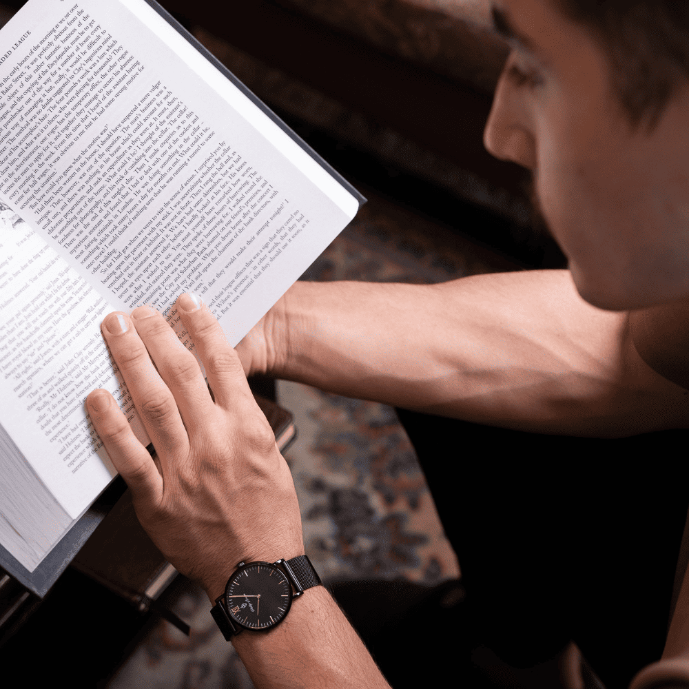 Relógio Masculino Greenwich Mesh All Black 40mm Preto 6