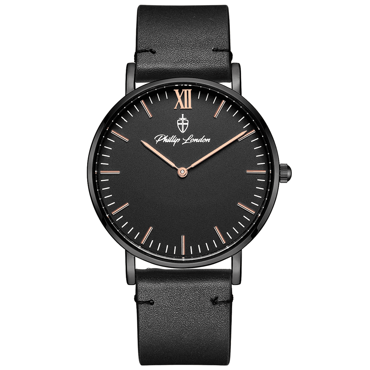 Relógio Masculino Greenwich Leather All Black 40mm