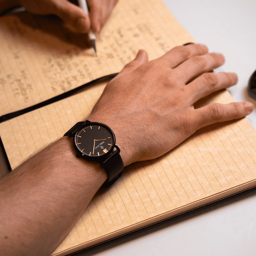 Relógio Masculino Greenwich Leather All Black 40mm Preto 5