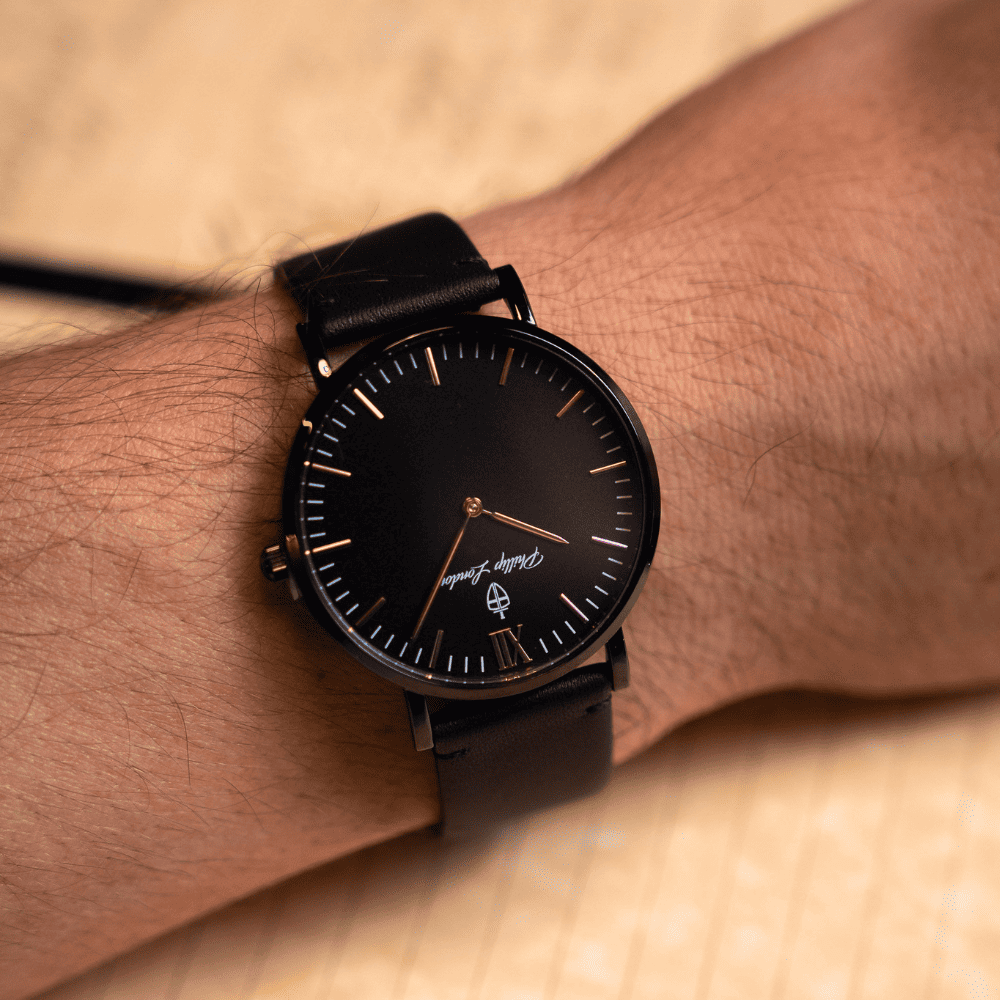 Relógio Masculino Greenwich Leather All Black 40mm Preto 7