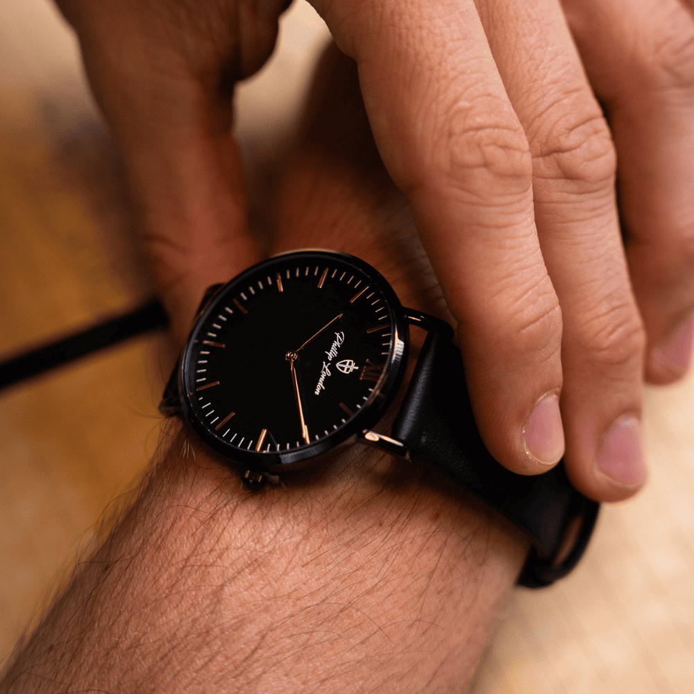 Relógio Masculino Greenwich Leather All Black 40mm Preto 8